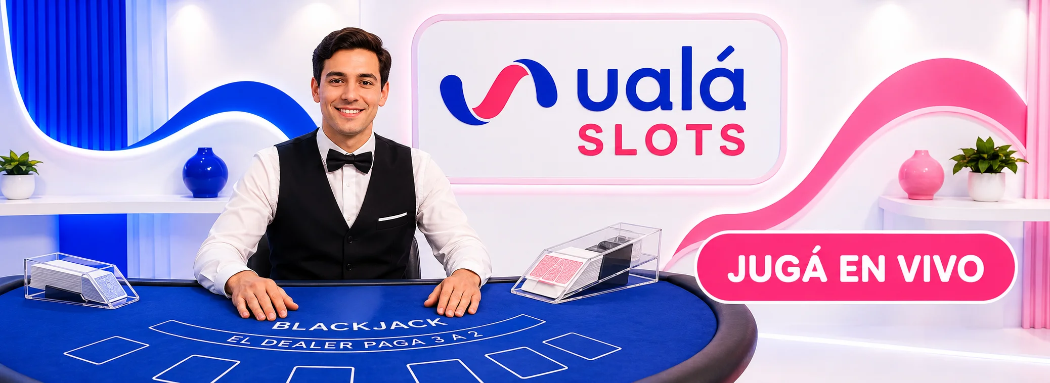 Mesas de ruleta y blackjack en vivo de Uala Slots